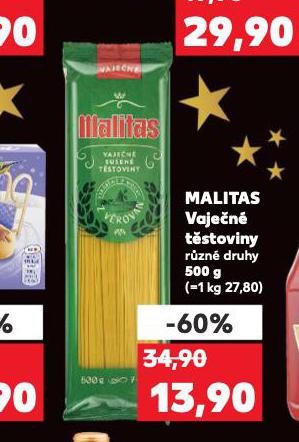 MALITAS VAJEČNÉ TĚSTOVINY