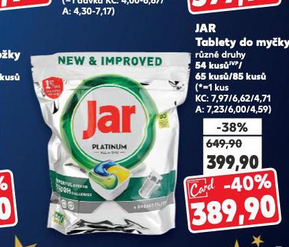 JAR TABLETY DO MYČKY