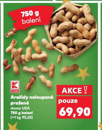 ARAŠÍDY NELOUPANÉ PRAŽENÉ