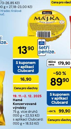 HAMÉ KONZERVOVANÉ VÝROBKY