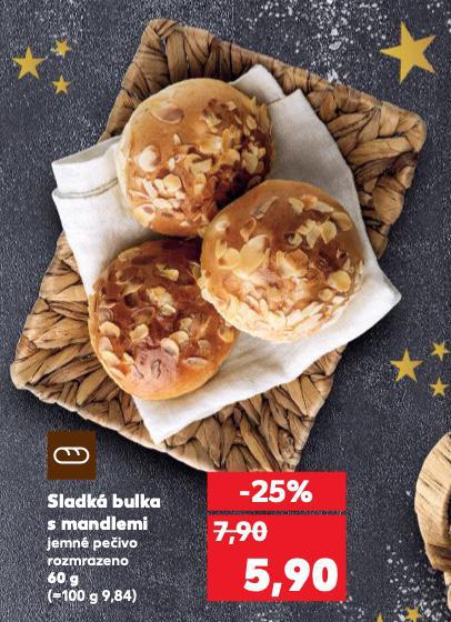 SLADKÁ BULKA S MANDLEMI