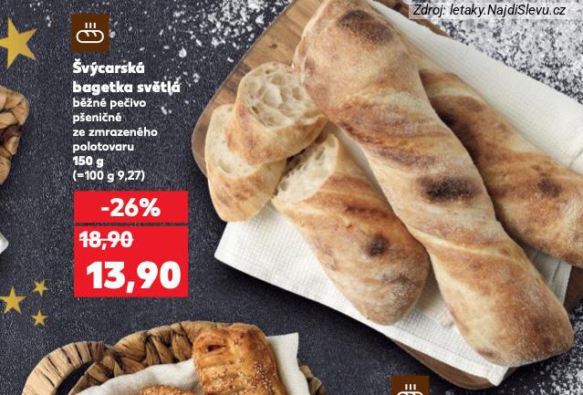 ŠVÝCARSKÁ BAGETKA SVĚTLÁ