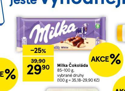 MILKA ČOKOLÁDA