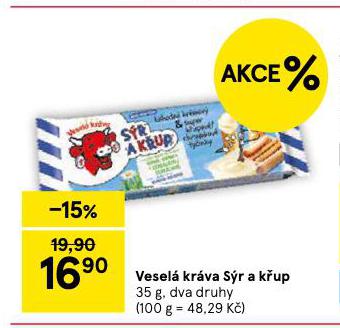 VESELÁ KRÁVA SÝR A KŘUP