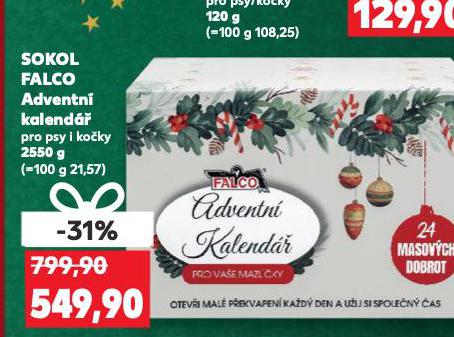 SOKOL FALCO ADVENTNÍ KALENDÁŘ PRO PSY
