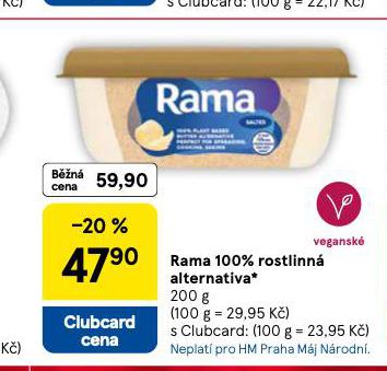 RAMA 100% ROSTLINNÁ ALTERNATIVA
