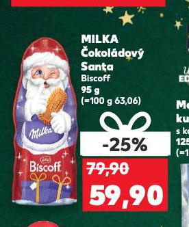 MILKA ČOKOLÁDOVÝ SANTA