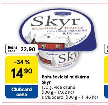 BOHUŠOVICKÁ MLÉKÁRNA SKYR