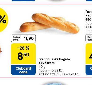 FRANCOUZSKÁ BAGETA S KVÁSKEM