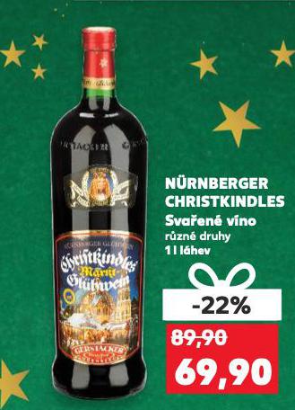 NÜRNBERGER CHRISTKINDLES SVAŘENÉ VÍNO