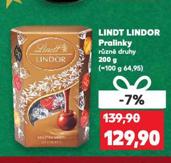 LINDT LINDOR PRALINKY