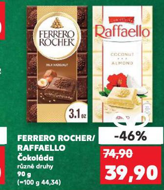 FERRERO ROCHER ČOKOLÁDA