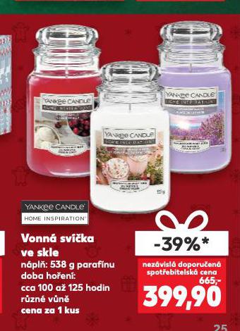 VONNÁ SVÍČKA VE SKLE