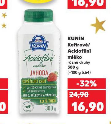 KUNÍN ACIDOFILNÍ MLÉKO