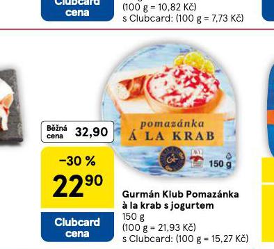POMAZÁNKA Á LA KRAB S JOGURTEM