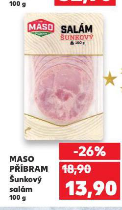 MASO PŘÍBRAM ŠUNKOVÝ SALÁM