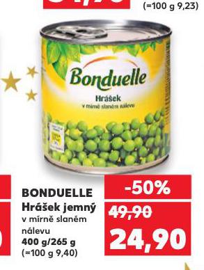 BONDUELLE HRÁŠEK JEMNÝ