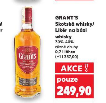 GRANT'S SKOTSKÁ WHISKY