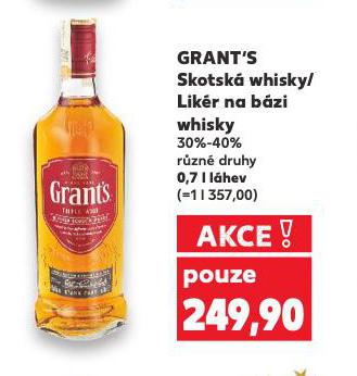 GRANT'S LIKÉR NA BÁZI WHISKY