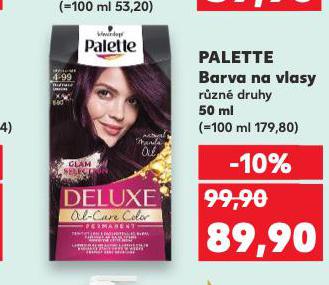 PALETTE BARVA NA VLASY