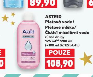 ASTRID ČISTICÍ MICELÁRNÍ VODA