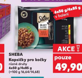 SHEBA KAPSIČKY PRO KOČKY
