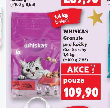 WHISKAS GRANULE PRO KOČKY