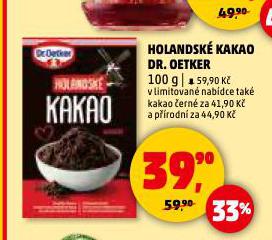 DR. OETKER HOLANDSKÉ KAKAO