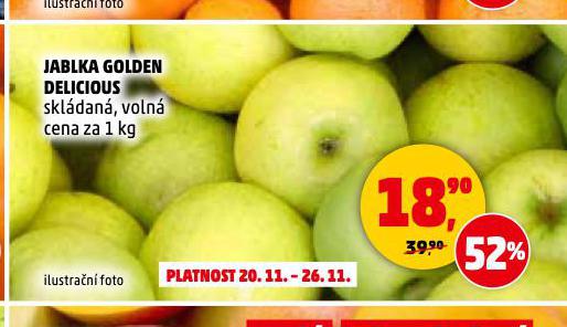 JABLKA GOLDEN DELICIOUS