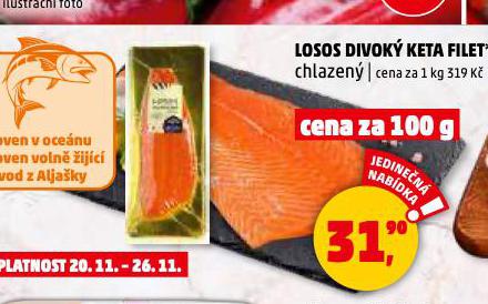 LOSOS DIVOKÝ KETA FILET