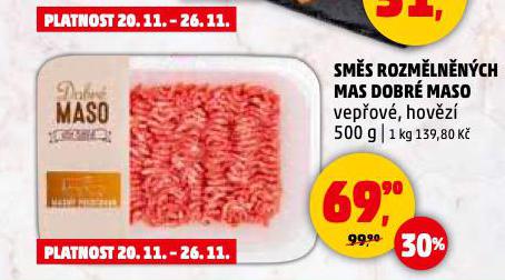 SMĚS ROZMĚLNĚNÝCH MAS