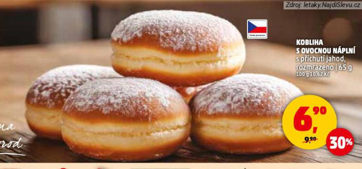 KOBLIHA S OVOCNOU NÁPLNÍ