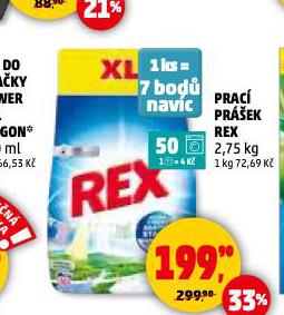 REX PRACÍ PRÁŠEK