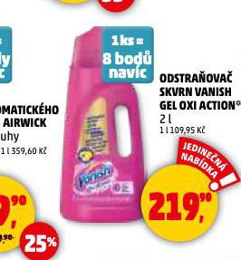 VANISH OXI ACTION ODSTRAŇOVAČ SKVRN
