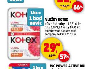 KOTEX VLOŽKY