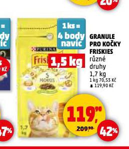FRISKIES GRANULE PRO KOČKY
