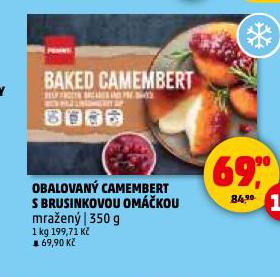 OBALOVANÝ CAMEMBERT S BRUSINKOVOU OMÁČKOU