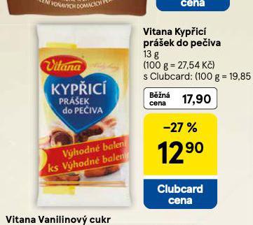 VITANA KYPŘÍCÍ PRÁŠEK DO PEČIVA