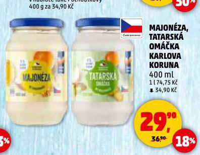 TATARSKÁ OMÁČKA KARLOVA KORUNA