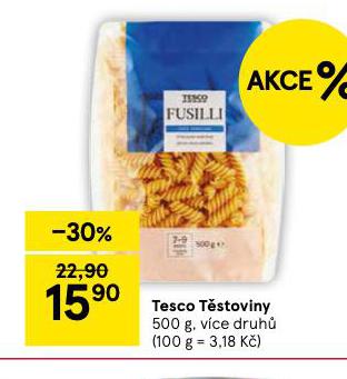 TESCO TĚSTOVINY