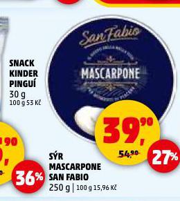 SÝR MASCARPONE SAN FABIO