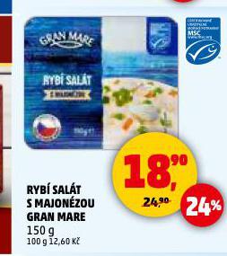 RYBÍ SALÁT S MAJONÉZOU GRAN MARE