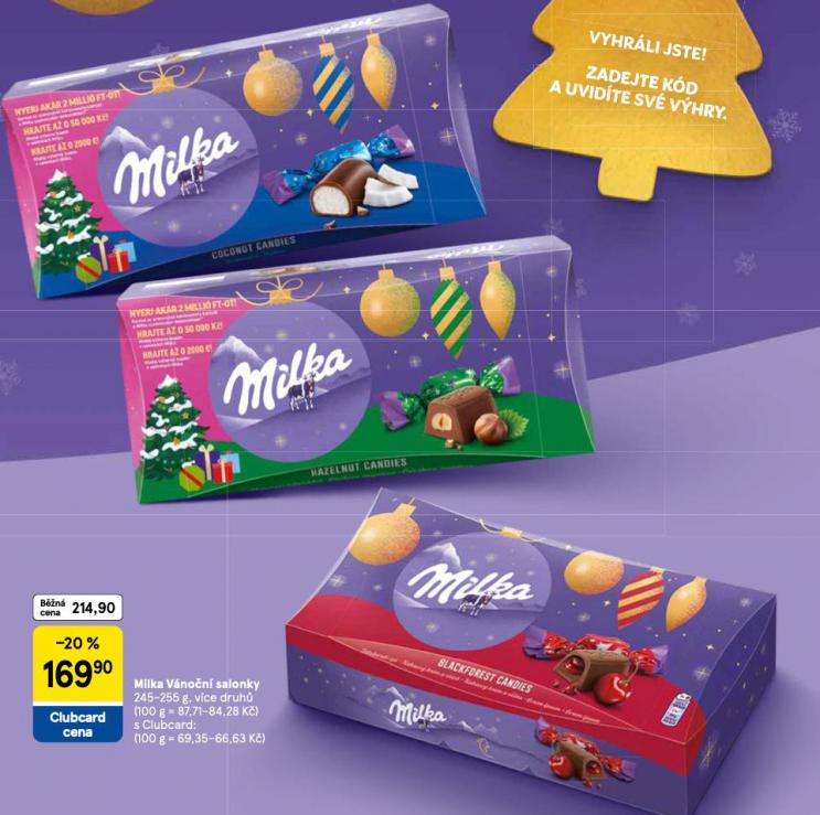 MILKA VÁNOČNÍ SALONKY