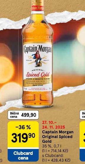 CAPTAIN MORGAN ORIGINAL SPICED GOLD