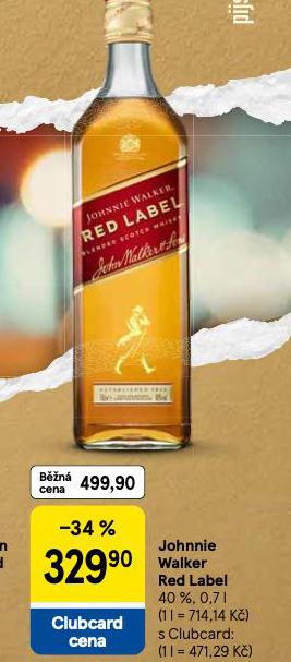 JOHNNIE WALKER RED LABEL