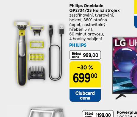 PHILIPS ONEBLADE HOLICÍ STROJEK