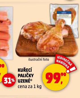 KUŘECÍ PALIČKY UZENÉ