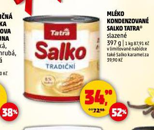 SALKO MLÉKO KONDENZOVANÉ