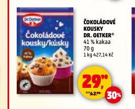 DR. OETKER ČOKOLÁDOVÉ KOUSKY