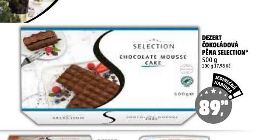 DEZERT ČOKOLÁDOVÁ PĚNA SELECTION